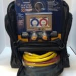 Yellow Jacket Digital Gauges P51-870 Titan Manifold 40870 with backpack and hoses
