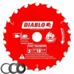 D055018WMX Diablo 5‑1/2 in. x 18 Tooth Fast Framing Saw Blade