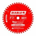 Diablo D0744CD 7‑1/4 in. x 44 Tooth Composite Material / Plastics