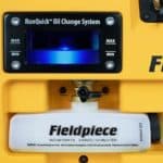 Fieldpiece 10CFM vacuum pump VPX7 Run Quick Oil Change System