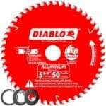 D053850NMX Diablo 5-3/8 in. x 50 Tooth Aluminum Cutting Saw Blade